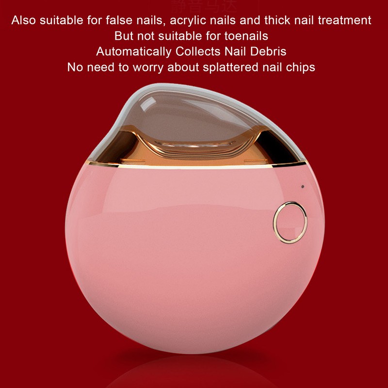 Electric Nail Clipper Safe Prevent Splatter File Function Small Automatic