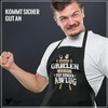 Yora BBQ Apron for Men - Bin am Grillen (German