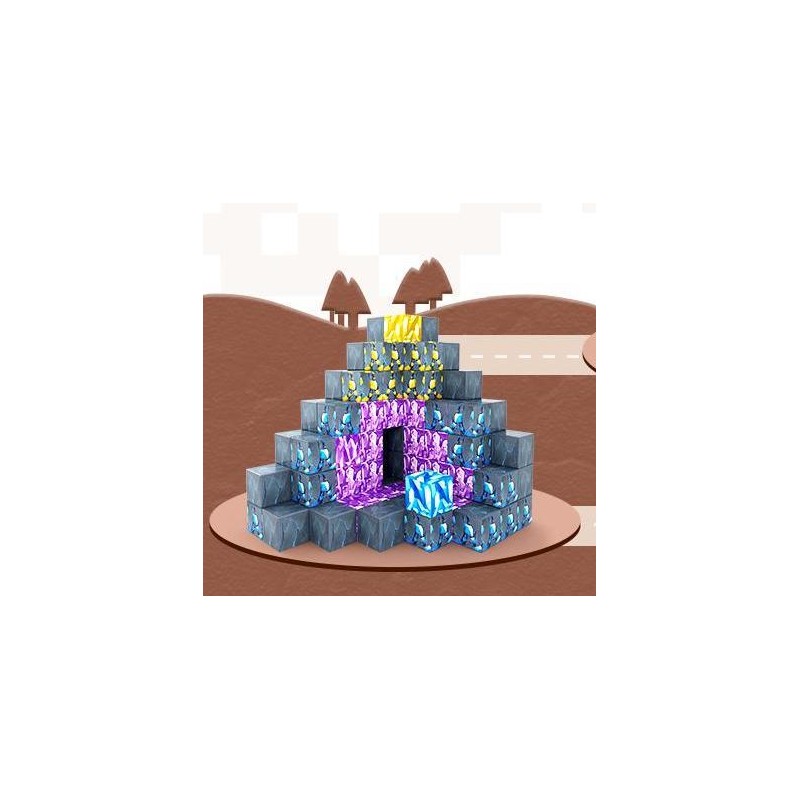 Coodoo Magnetic Blocks-140 Pcs Cube With Tutorial and Storage Bag