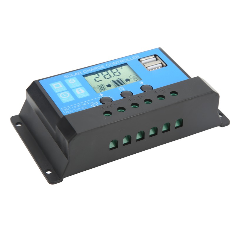 Solar Charge Controller With LCD Dual USB Industrial Master Chip