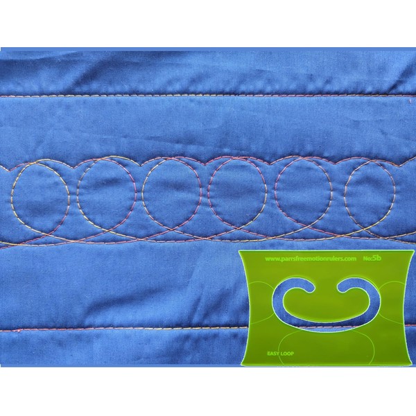 Parrs Easy Loop Free Motion Quilting Ruler for Domestic Machines