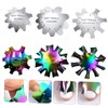 Ipetboom 6pcs Stainless Steel Nail Art Templates for DIY Manicure