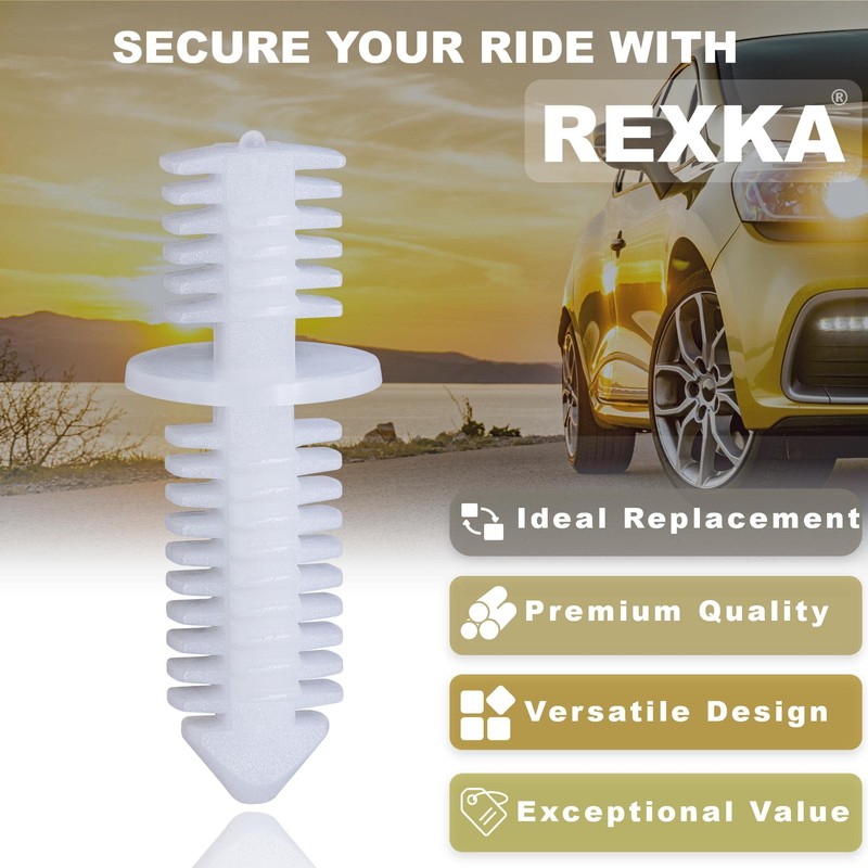 Rexka 20pcs Double End Xmas Tree Retainers Clips 11/32" Stem