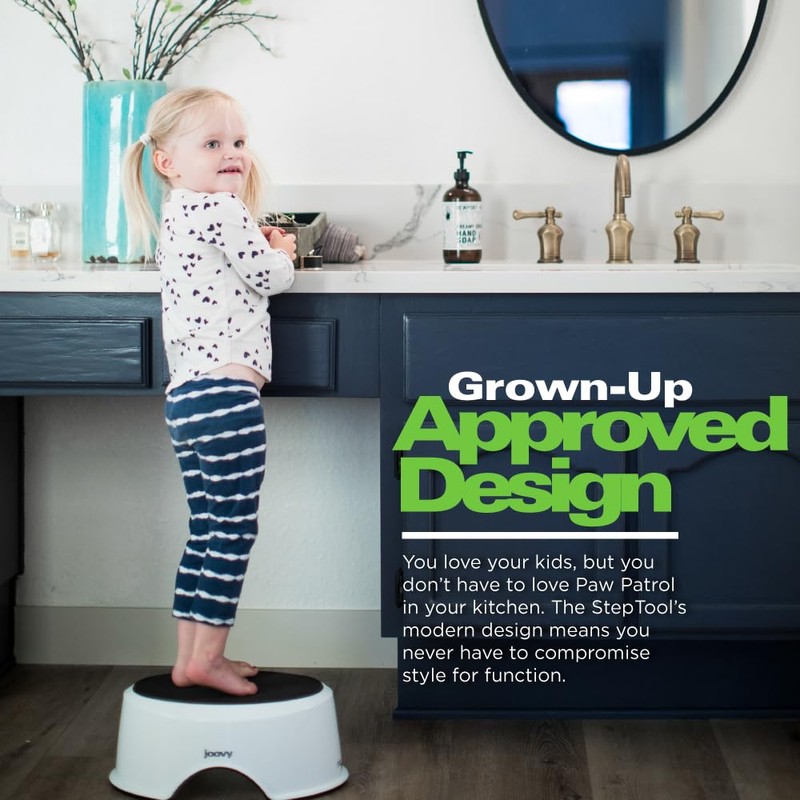 Joovy StepTool Toddler Step Stool with No-Slide Grips on Top