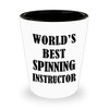 Appreciation Gifts Idea for Spinning Instructor Shot Glass Tequila Shotglass