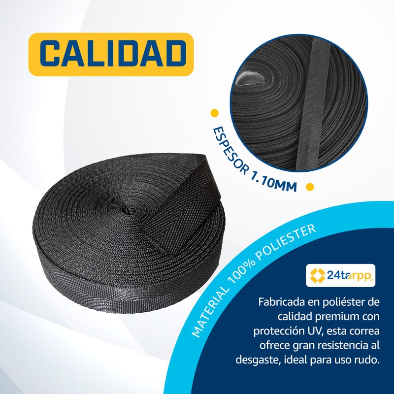 24tarpp | Cinta Correa 1" 25mm 5 Mts Para Mochila