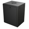 NavePoint 15.75 in Wall Mount Network Cabinet, 9U, Perforated, Black