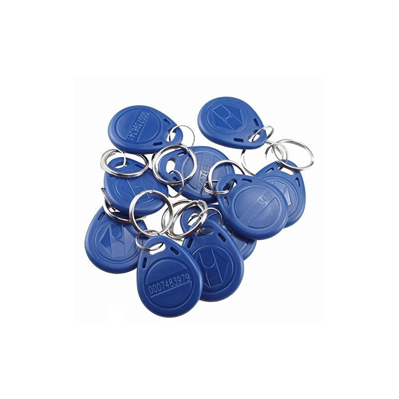 10 x RFID Transponder Chip Key EM 125 kHz Blue