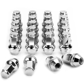 M14x2.0 OEM Lug Nuts Fit 2000-2014 Ford F150, 24PCS One Piece Design Factory Style M14-2.0 Wheel Lug Nuts for Expedition Lincoln Navigator Replacement Ford OE Stock 4L3Z1012A 7L1Z1012A Lugs Anti-Rust