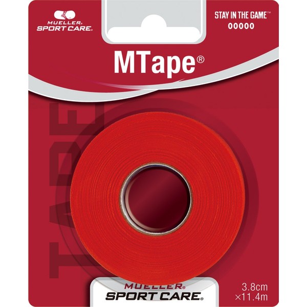 Mandoline (Mueller) M Tape Team Colors Blister Pack Scarlet 38 mm MTAPE Team Color Blister Pack Scarlet [Pack of 1] Non Elastic Cotton Tape 430822 Scarlet 38 mm