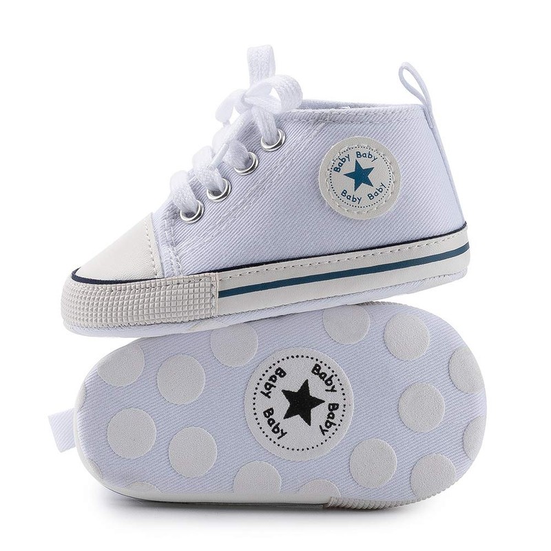 Tenis de lona para bebés y niñas, antideslizantes, para caminar