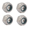 sourcingmap 4pcs M10 x 1mm Pitch Metric Fine Thread 304