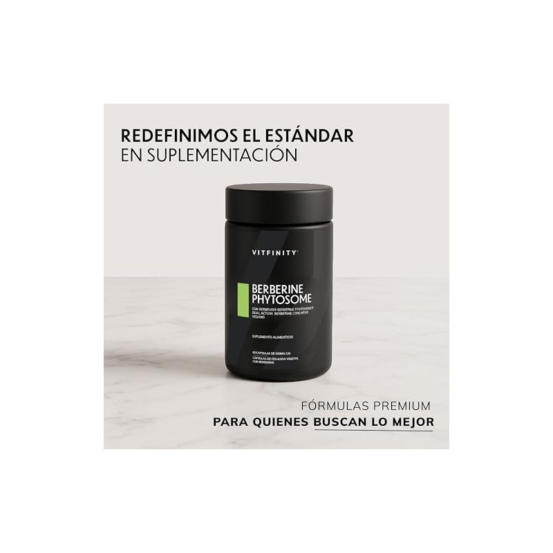 Berberina 1000mg Vitfinity Redefinimos Estándar Suplementación 10x Absorción Berbevis Phytosome