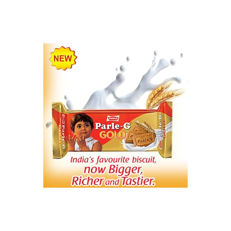 Parle-G Gold Premium Biscuit, 125g/4.41oz (4 PACK)