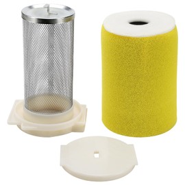 Air Filter & Guide & End Cap Kit for Yamaha Big Bear 350 1987-1999 Moto-4 250 350 1987-1995 Kodiak 400 1993-1999 Timberwolf 250 1992-2000#1YW-14451-00-00 1YW-14458-01-00