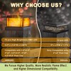 Dynaming 6 Pack Solar Post Cap Lights Outdoor with Flickering