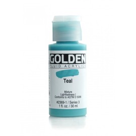 GOLDEN Teal Fluid Acrylic, Multicolour, 30 ml (Pack of 1)