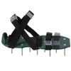 Gardenised QI004603.GN Lawn and Garden Aerator Spike Shoe, Green