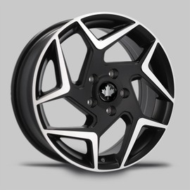 SkinoEu 4 x Center Hubcaps, Compatible with Ford Centre Caps for Alloy Wheels, 54 mm, Black Canada Canadian Flag CF 47