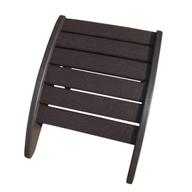 Phat Tommy Poly Adirondack Chair Ottoman - Outdoor Chair Footrest - All Weather Patio Ottoman Furniture, Brown