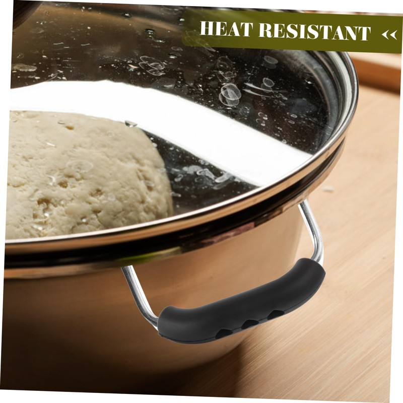 Operitacx 10pcs Heat Resistant Plastic Pot Handle Covers Non Slip