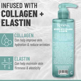 RENEW RX Collagen + Elastin Skin Strengthening Body Serum – Hydrating & Firming Skin Care, Vegan Skincare, 8 fl oz