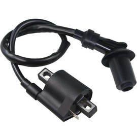 Amavoler Ignition Coil with Elbow 135 Degree Aftermarket Accessory Fit for CG 125cc 150cc 200cc 250cc ATV Quad Dirt Pit Bike Scooter Buggy Motorcycle Go Kart.(Black)