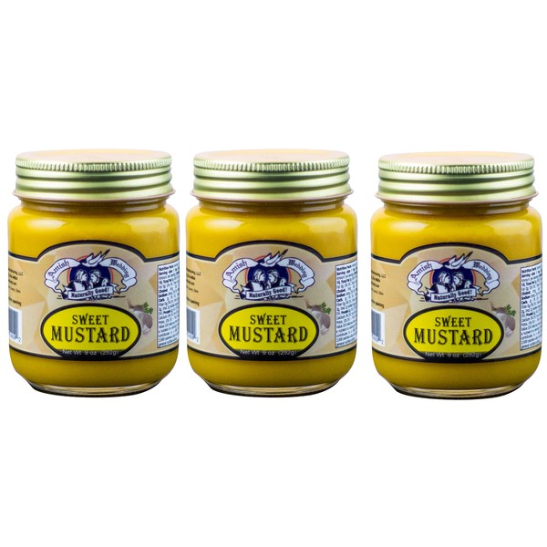 Amish Wedding Sweet Mustard 9 Ounces (Pack of 3)
