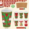 Maxcheck 90 Pack 16 oz Christmas Disposable Coffee Cups with