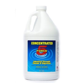 Force 5 NEW FORMULA Cleaner & Degreaser, Heavy-duty All-purpose Cleaner For Engines, Tires, Undercarriages & More, Industrial Strength Formula, Breaks Down Grease, Oil & Grime. 1 Gallon.