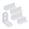 Coshar 20pcs Iron L Bracket Joint Right Angle Bracket Heavy