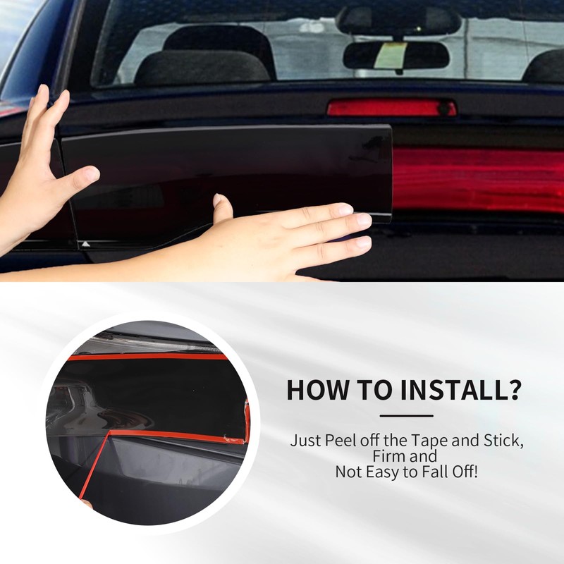 RAZPOY for Charger Tail Light Covers, Smoked Rear Light Lamp