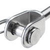 4 Pcs Wire Rope Clamps, 4mm Stainless Steel Swaged Fork