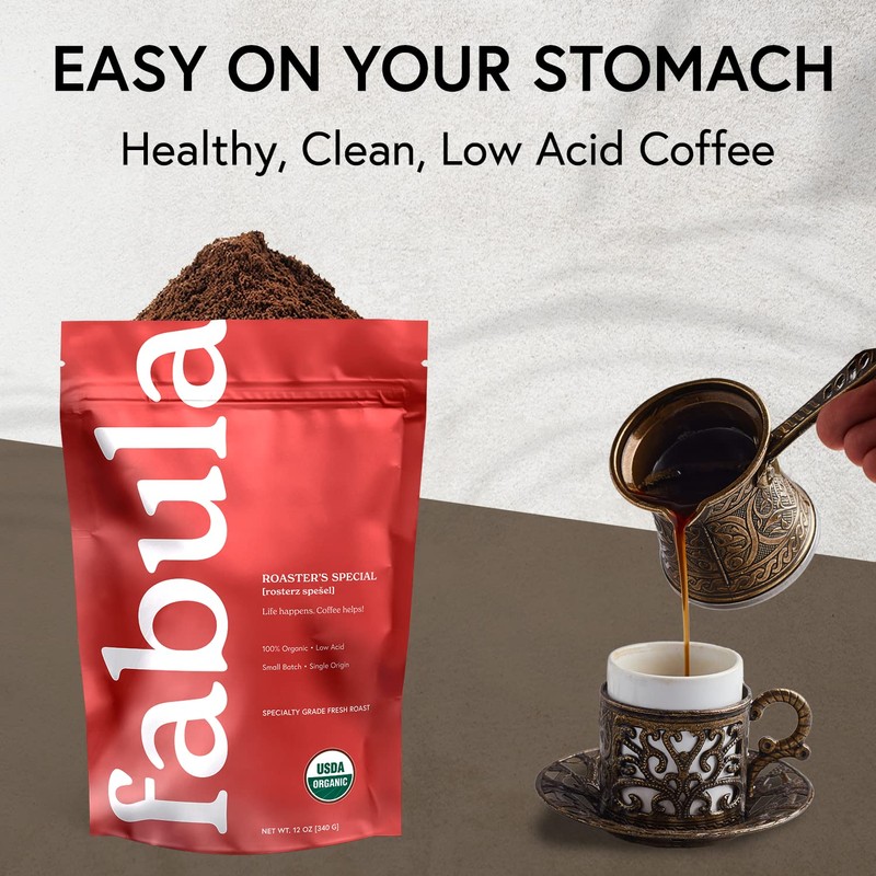 Fabula Organic Turkish Coffee - Very Fine Grind - Low