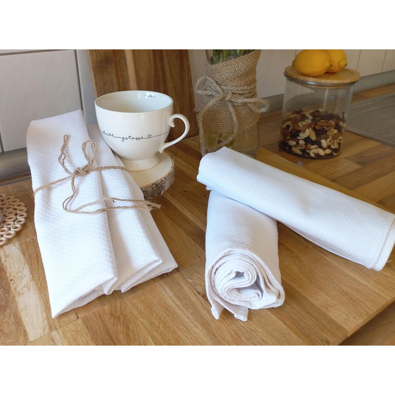ZOLLNER Tea Towel Set 5 Pieces 100% Cotton 50 x