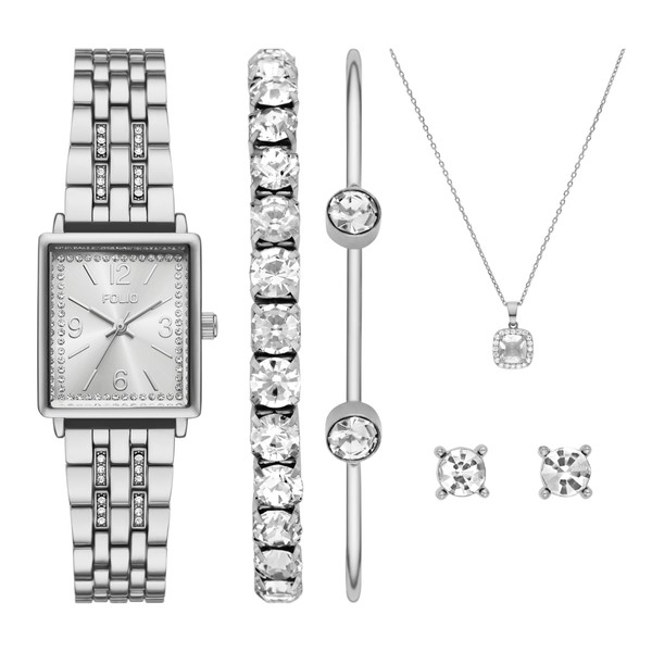 Set reloj, pulsera, collar y aretes Folio Sets FMDFL2063 de