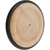 Wooden Wheel with Rubber Tyre 87 mm/1 Stück/M. BOHRUNG