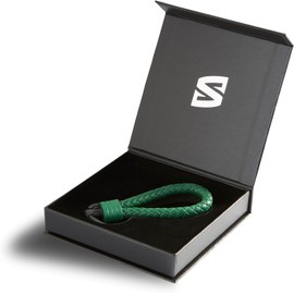 SERASAR Llavero de Piel Strong con Llavero de Acero Inoxidable - Anillos Adicionales para Llaves Pequeñas - Ideal para Llaves Coche, Moto, Bicicleta y Casa - con Caja Regalo