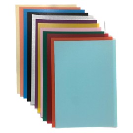 INCAUCA 12 Colors Shrink Plastic Sheet, Frosted Shrinking Paper, Shrink Film Sheets, Heat Shrink Sheets for Crafting Keychain Art Crafts Ornaments Jewelry Making, 20 x 29 cm (A)