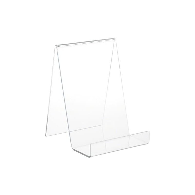 Plymor Clear Acrylic Flat Back Display Easel with 3" Box