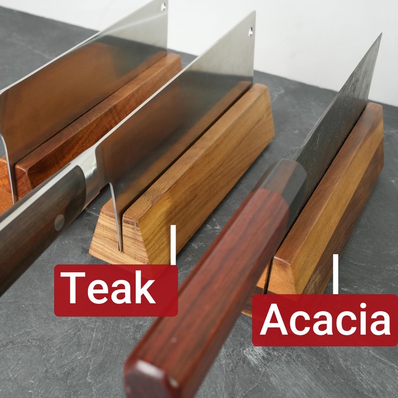 Nomware Cleaver Stand | 8.25-inch wood vegetable cleaver knife storage