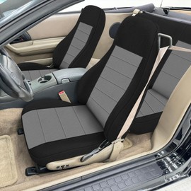 Kistrba Front & Rear Seat Cover Compatible with 1982-2002 Chevy Camaro, Driver & Passenger Side Front and Back Knitted Sponge Heavy Duty Seat Cover