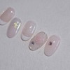 Rose Glam Handmade Nail Tips Rose Parts Stone Nails -