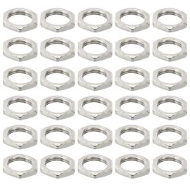 PATIKIL M9x0.75 Steel Hex Nuts, 50 Pack Metric Thread Zinc Plated Finished Hardware Nuts Screw Bolt Fasteners for Lamps Machinery Repair 2.5mm Height