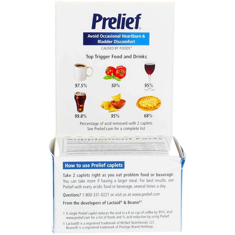 Prelief Dietary Supplement 60 ea (Pack of 4)