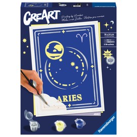 Ravensburger CreArt 23736 Painting by Numbers Aries Zodiac Sign Painting by Numbers Adults from 14 Years
