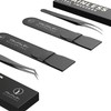 BLACKWINGS 2 Models Stainless Steel Eyelash Tweezers