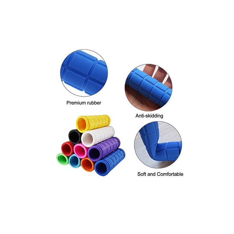 PLATT Bicycle Grips Non-Slip Soft Rubber Bicycle Grips for Bicycle/MTB/BMX
