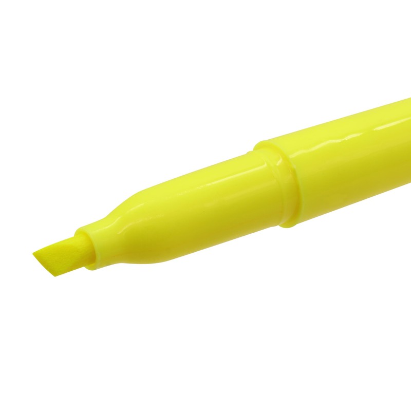Merangue Pen Highlighters, Chisel Tip, Fluorescent Yellow, 12 Pack