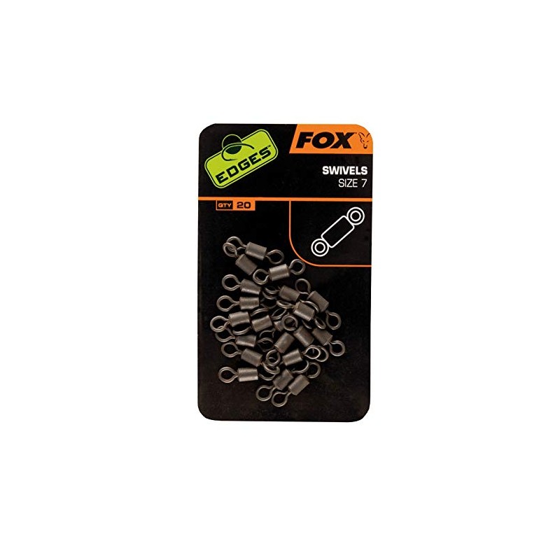 Fox Edges Swivel Wirbel, Größe:7